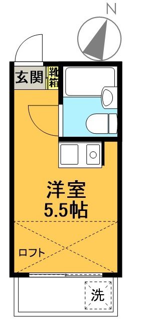 パーク幡ヶ谷 102号室 間取り