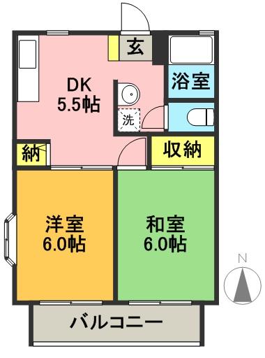 ラ・ビアンローズ 間取り図