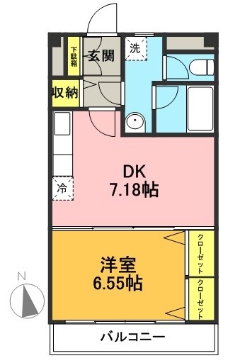 サンライズマンション 306号室 間取り