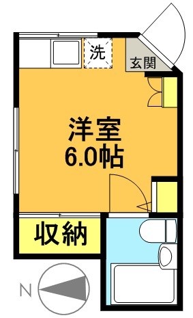 ハイツ寿 102号室 間取り