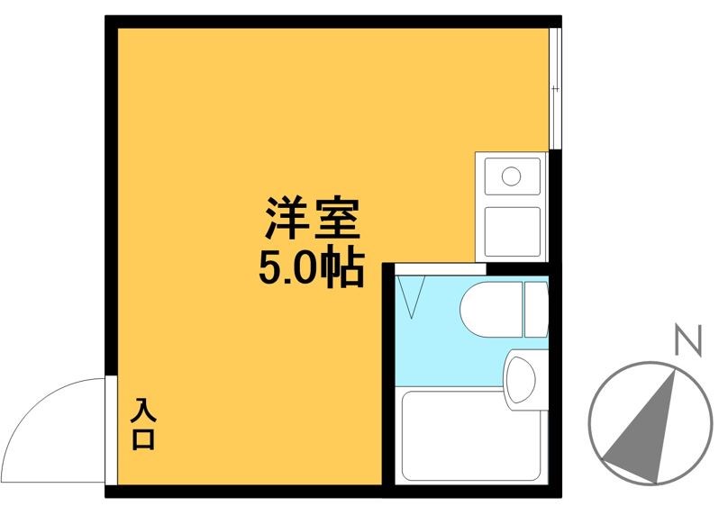 緑樹荘（東大生・東大院生限定） 1号室 間取り