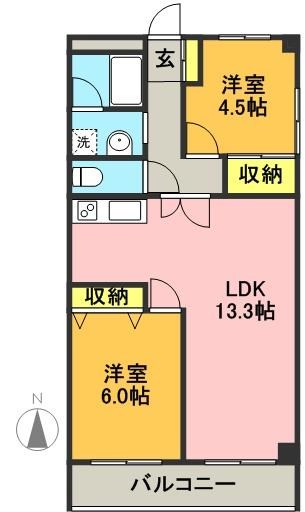 ソーワ豪徳寺マンション 間取り図