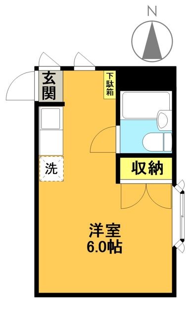 ベルエポック 202号室 間取り