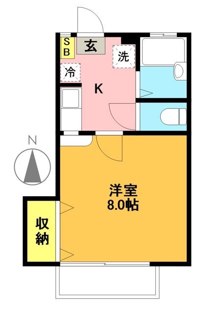 フラッツＮ&rsquo;ｓ 203号室 間取り