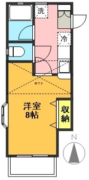 羽根木パークヒル 106号室 間取り