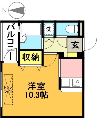 ロクサーヌ北沢 108号室 間取り