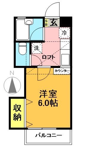 羽根木パークヒルⅡ 202号室 間取り