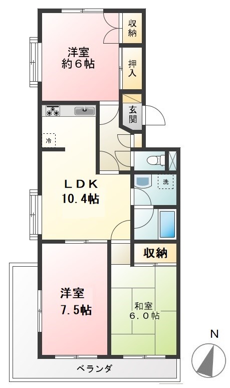 ガーデンホームズ豪徳寺 間取り図