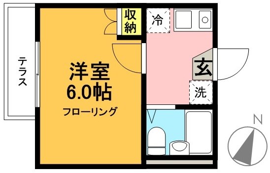 ミッシェルホーム 103号室 間取り