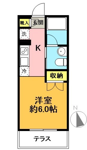 ＦＡＲＥ北沢 102号室 間取り