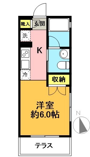 ＦＡＲＥ北沢 103号室 間取り