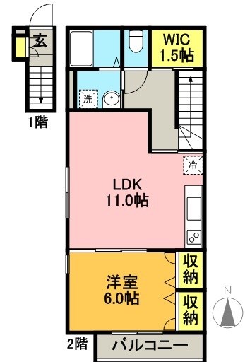 PHOENIX東北沢B棟 間取り図