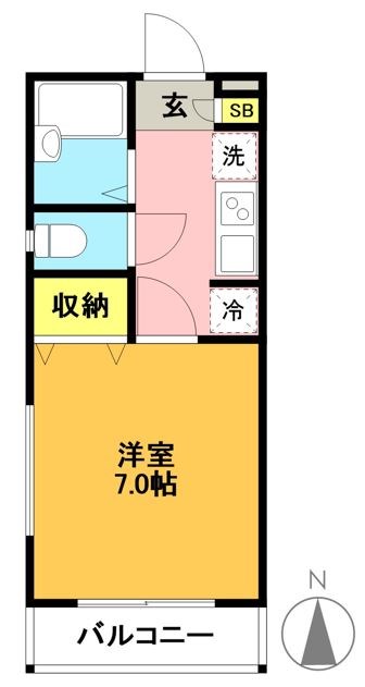ナビウスセタガヤ 106号室 間取り