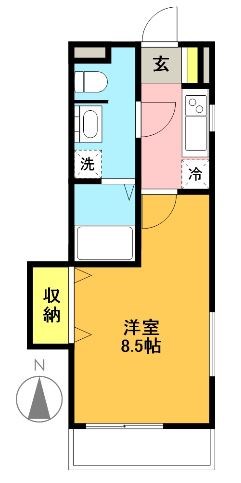 コルテセタガヤ 101号室 間取り
