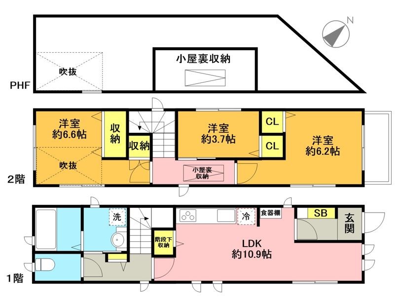 赤堤3丁目戸建 間取り図