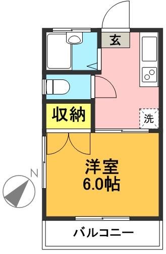 メゾンドゥルルベ 205号室 間取り