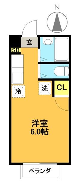 プレジオ代田 101号室 間取り