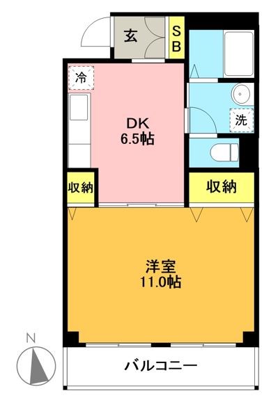 正吉マンション 502号室 間取り