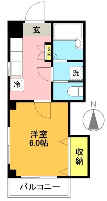 メゾンドブローニュ赤堤 101号室 間取り