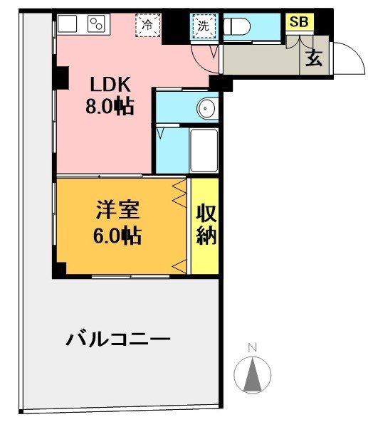 玉川第一ビル 102号室 間取り