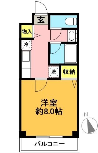 アティナ松原 102号室 間取り