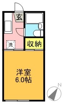 清和園 105号室 間取り