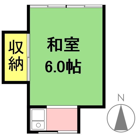 本沢荘 5号室 間取り