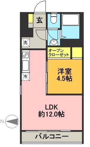 サンライズマンション 間取り図