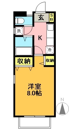 デリアス赤堤 間取り図