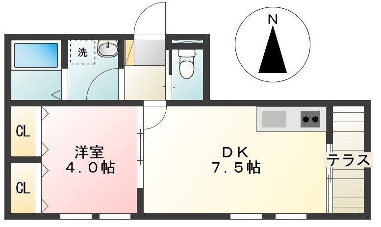 ノーステラス高井戸 間取り図
