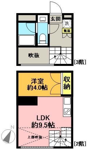 PineCreek 302号室 間取り