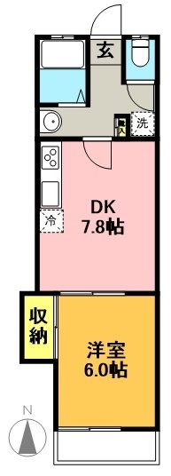 パレス赤堤 103号室 間取り