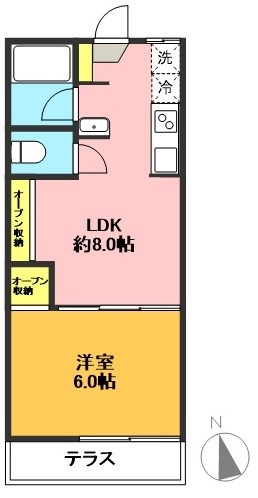 ザ・コンパニオン 103号室 間取り
