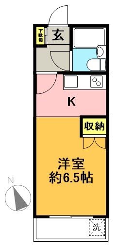 片山コーポ 間取り図