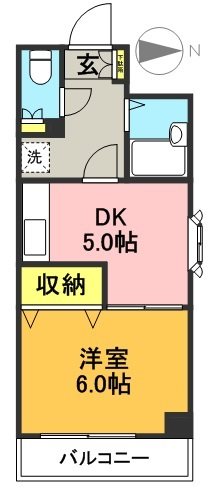 アゼリア明大前 501号室 間取り