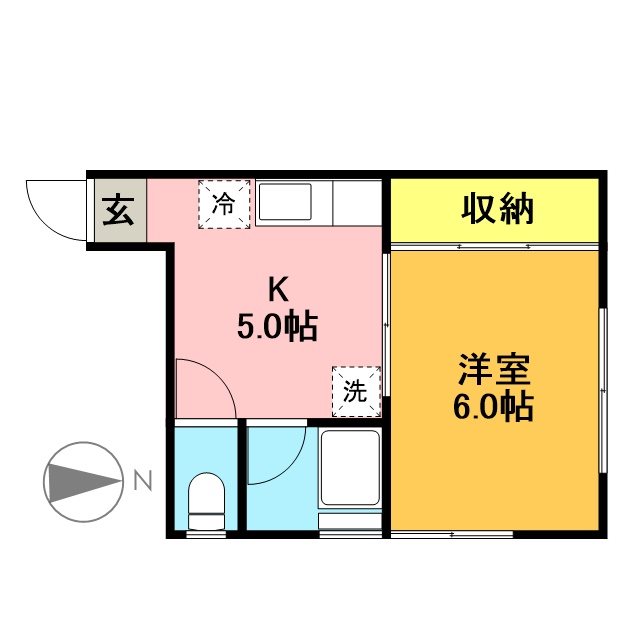 静和ハウス 102号室 間取り