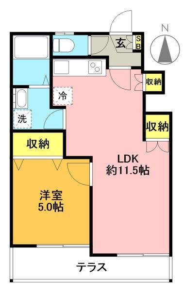 ハイム232 101号室 間取り