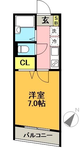 アベニール東松原 305号室 間取り