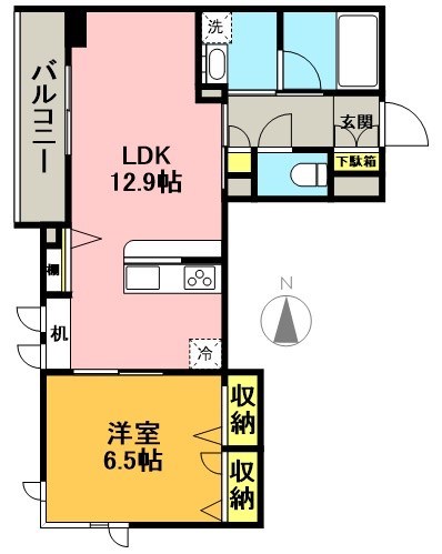 セレーナカサブランカ 202号室 間取り