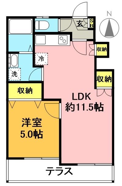 ハイム232 間取り図