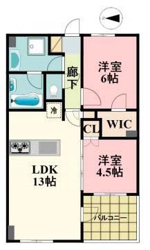 ウエリス代沢 間取り図