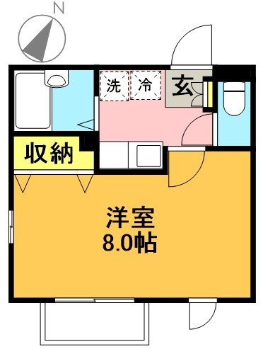 シャルムSH 205号室 間取り