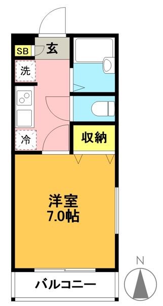 ナビウスセタガヤ  101号室 間取り