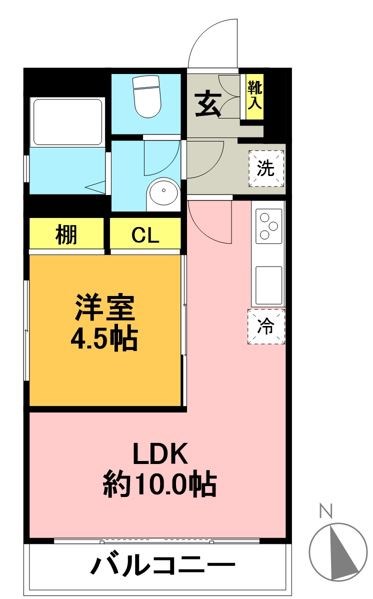 サンライズマンション 307号室 間取り