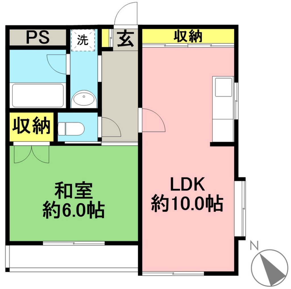 クレル洸雙 302号室 間取り