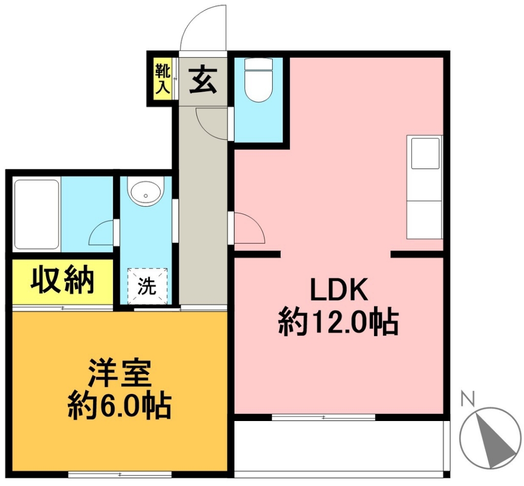 クレル洸雙 301号室 間取り