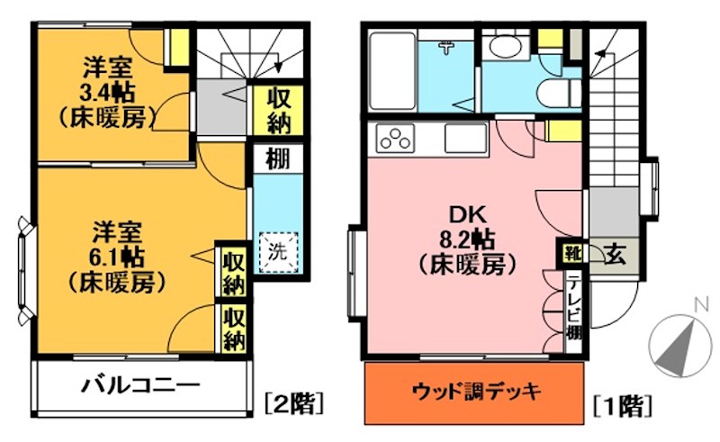 北沢42201戸建  間取り