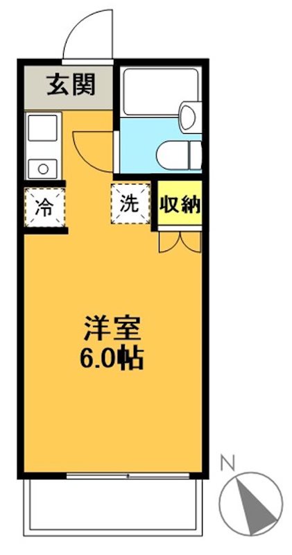 パインヒル 101号室 間取り