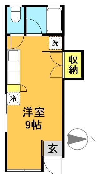 フィールドパレス  101号室 間取り