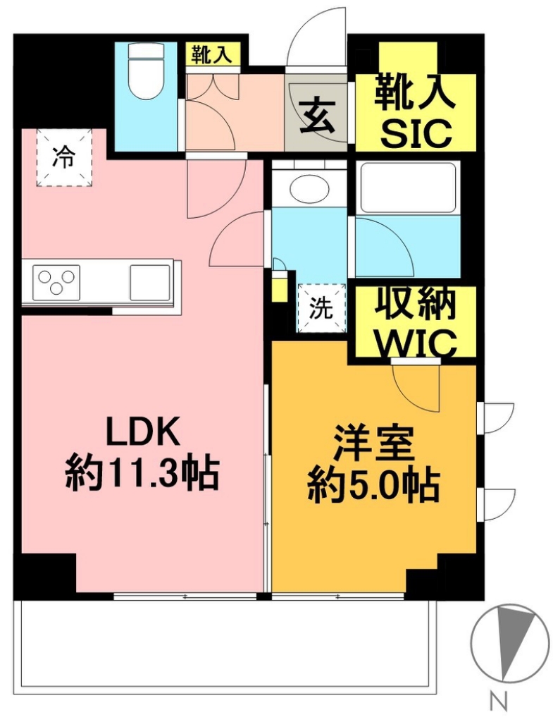 ピアース明大前 308号室 間取り